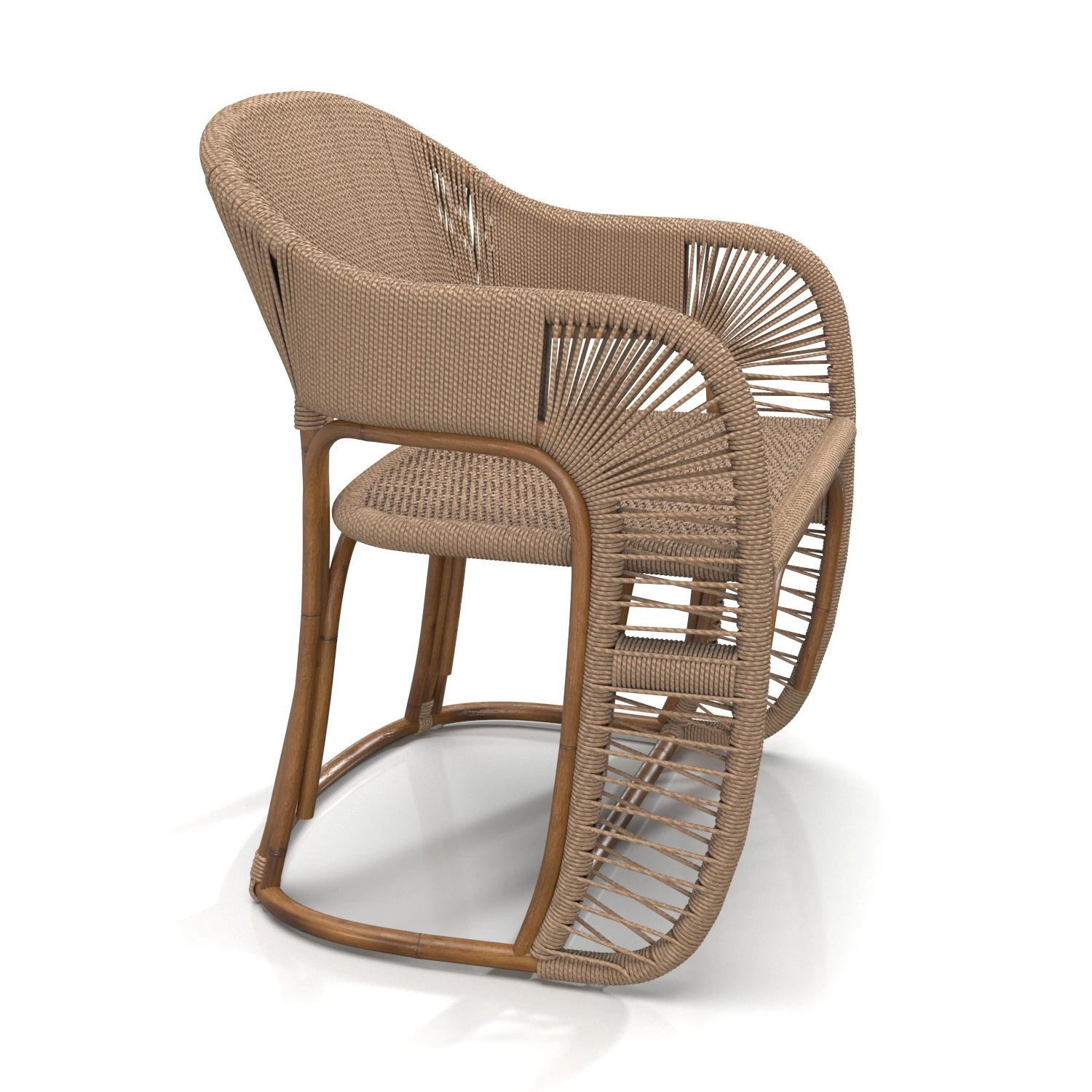 Glen Ellen Indoor Outdoor Armchair PBR 3D Model_03